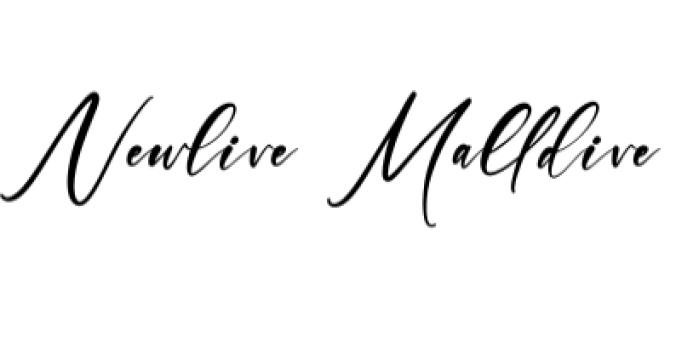 Newlive Malldive Font Preview
