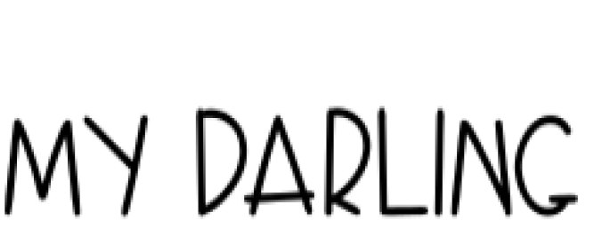 My Darling Font Preview