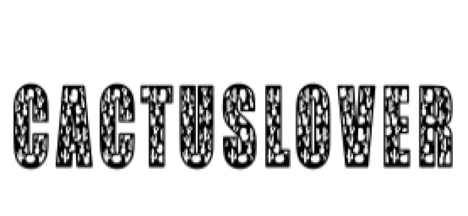 Cactus Lover Font Preview