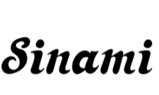 Sinami Font Preview