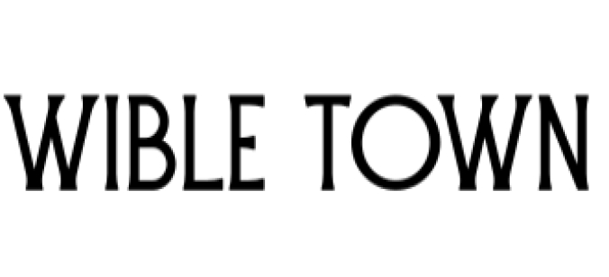 Wible Town Font Preview