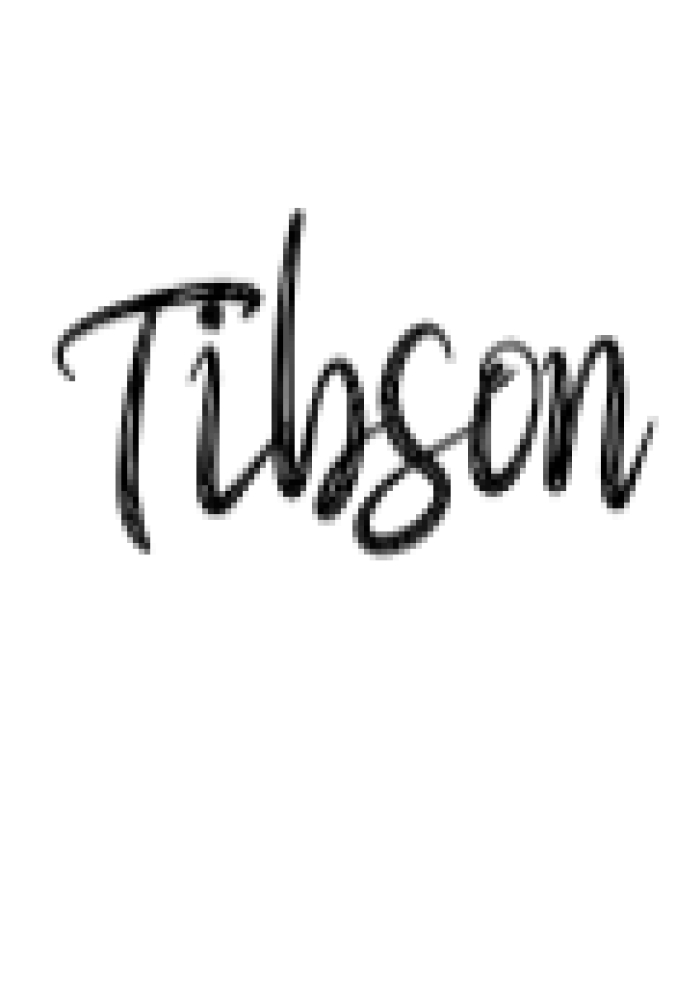 Tibson Script Font Preview