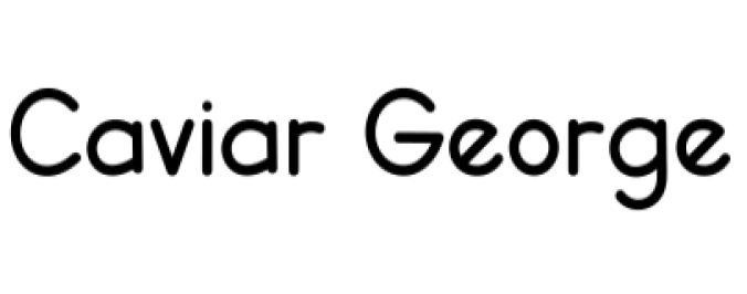Caviar George Font Preview