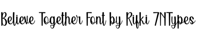 Believe Together Font Preview