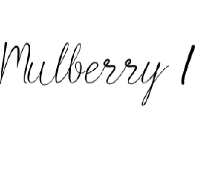 Mulberry Font Preview
