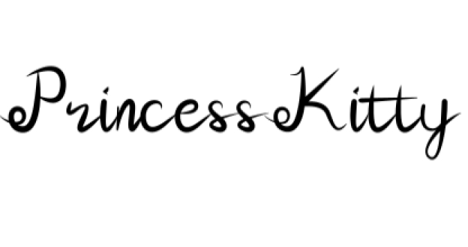 Princess Kitty Font Preview
