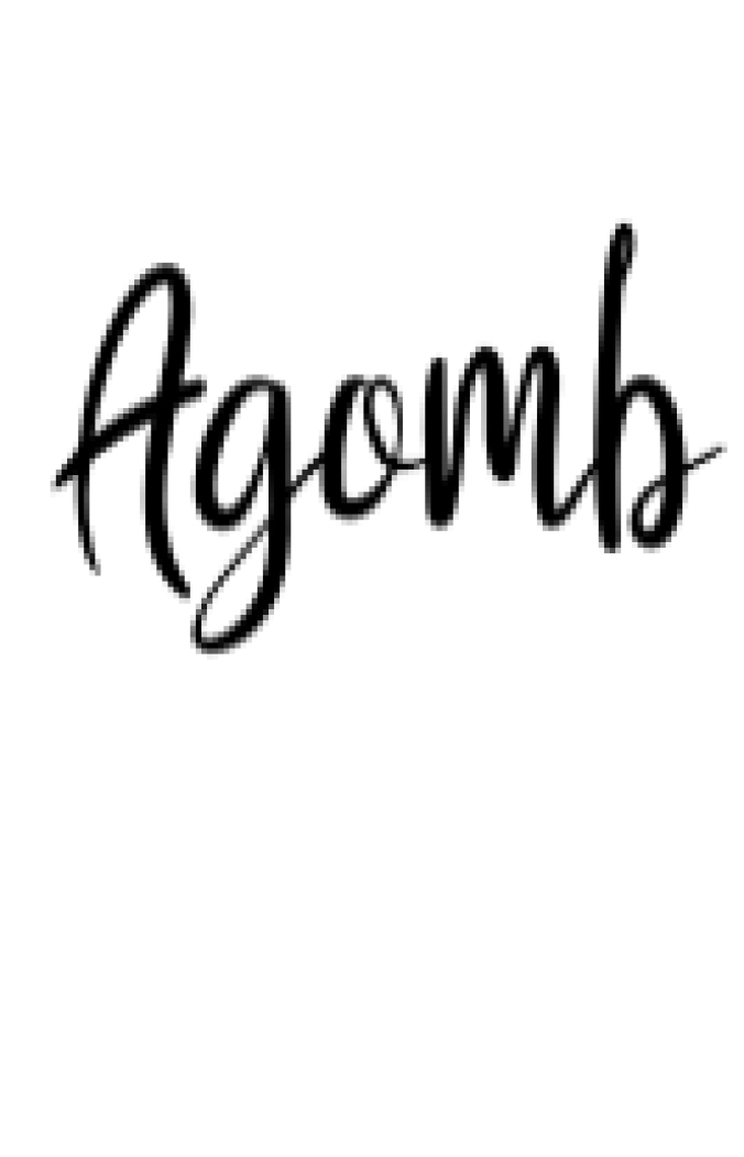 Agomb Font Preview