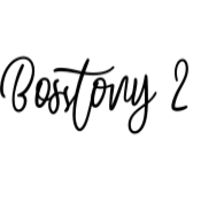 Bosstony 2 Font Preview