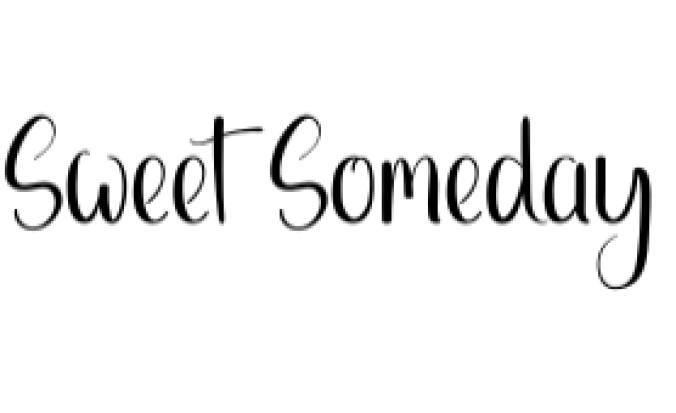 Sweet Someday Font Preview