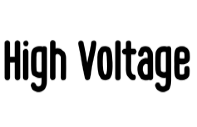 High Voltage Font Preview