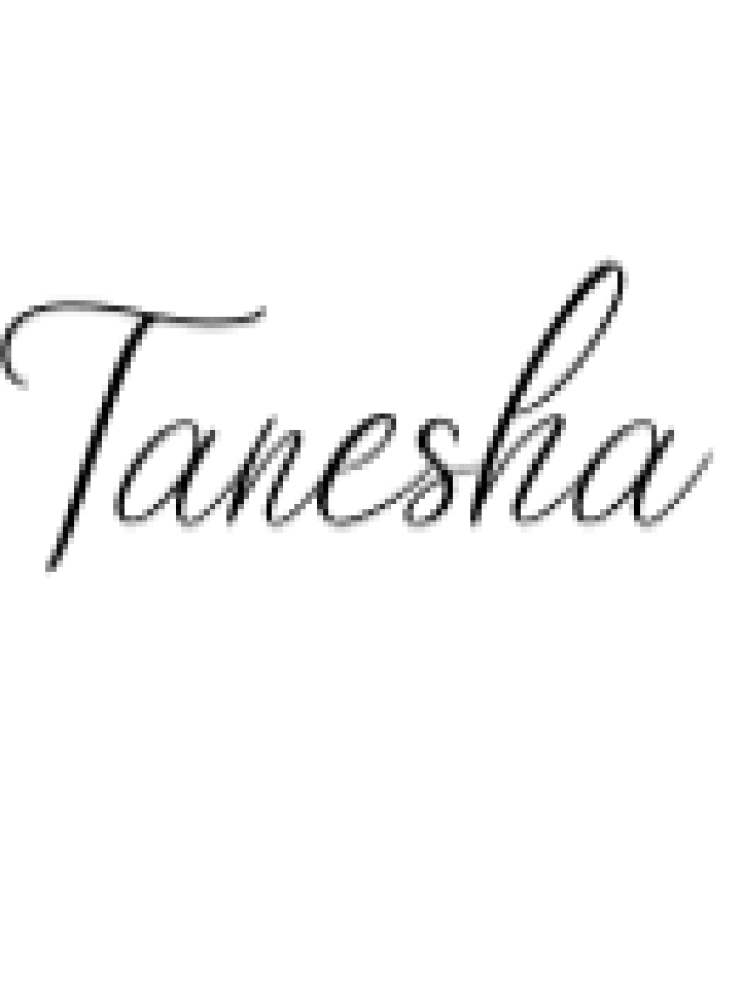 Tanesha Font Preview