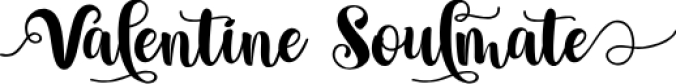 Valentine Soulmate Font Preview
