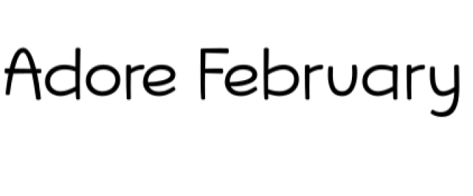 Adore February Font Preview