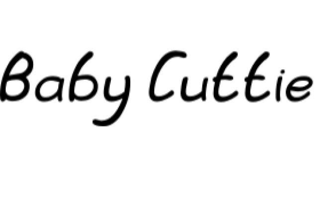 Baby Cuttie Font Preview