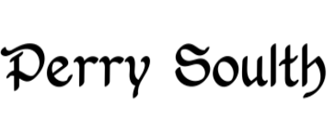 Perry Soulth Font Preview