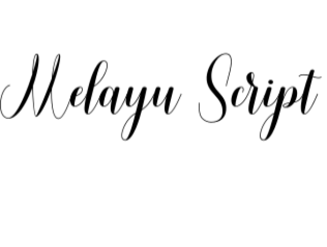 Melayu Script Font Preview