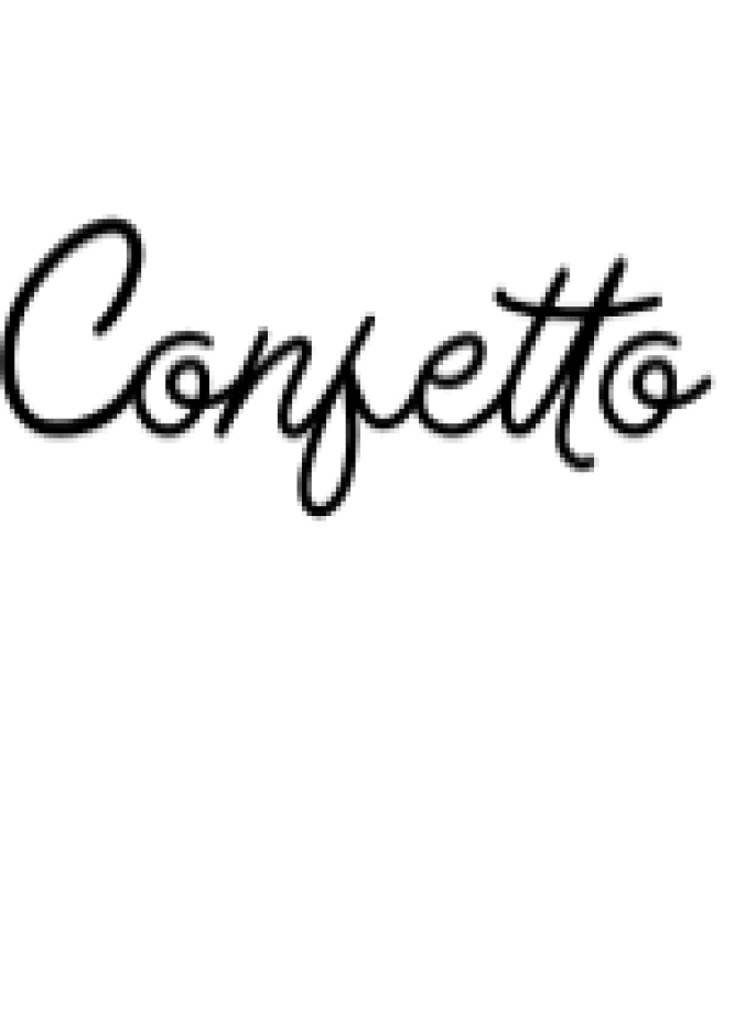 Confetto Font Preview