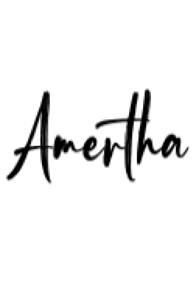 Amertha Font Preview