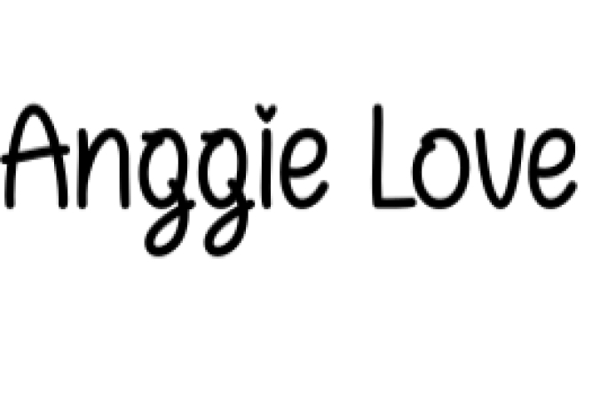 Anggie Love Font Preview