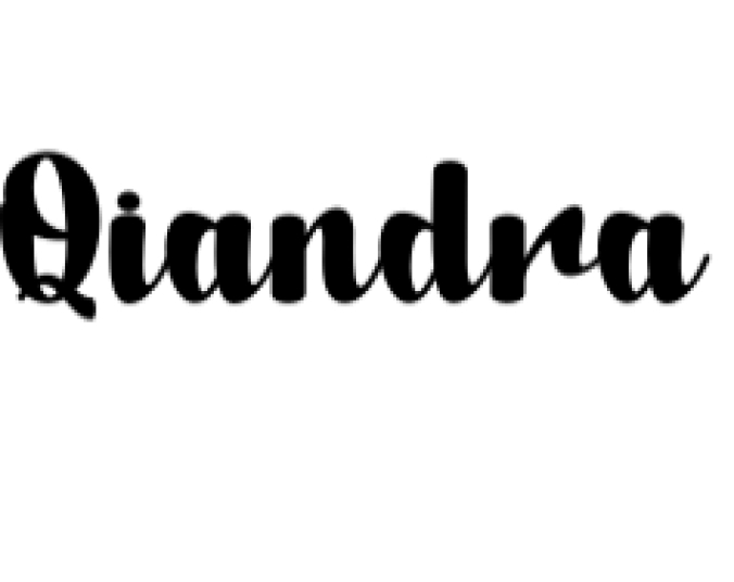 Qiandra Font Preview