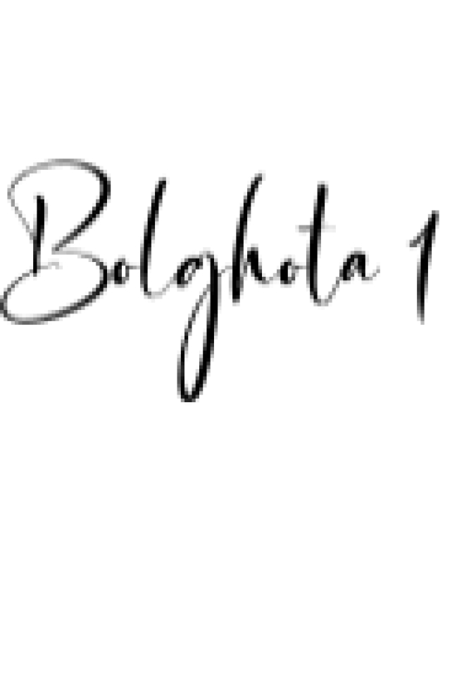 Boghota Font Preview