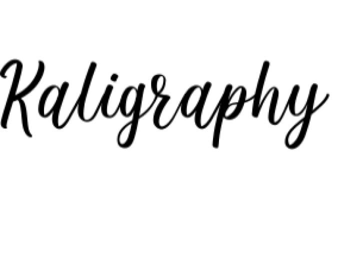Kaligraphy Font Preview