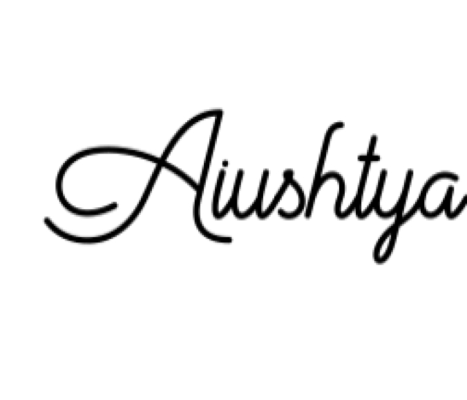 Aiushtya Font Preview