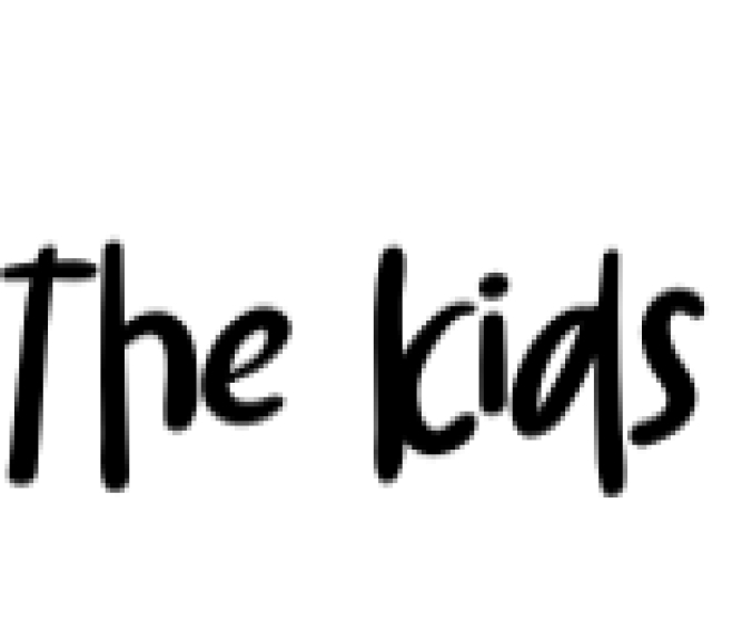 The Kids Font Preview