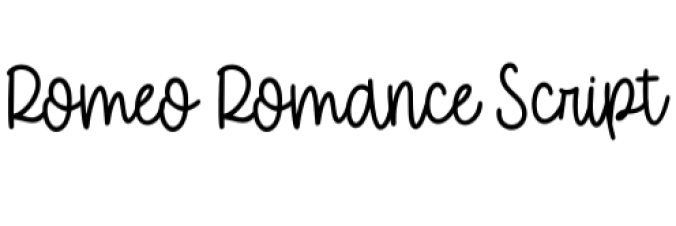 Romeo Romance Font Preview