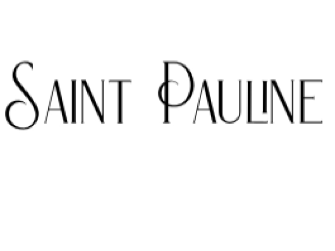 Saint Pauline Font Preview