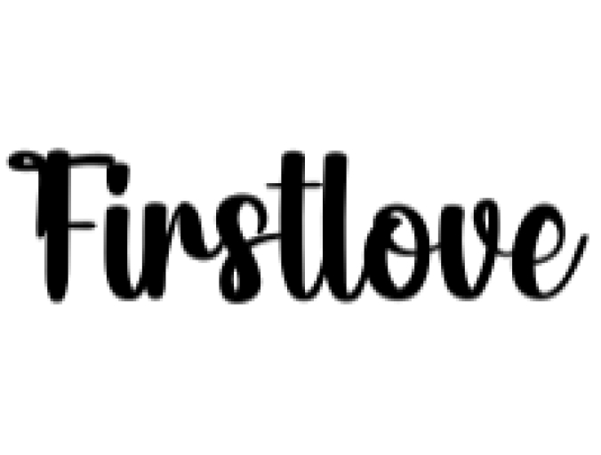 Firstlove Font Preview