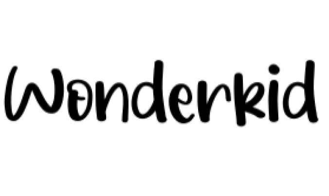 Wonderkid Font Preview