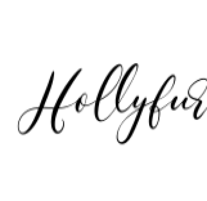 Hollyfur Script Font Preview