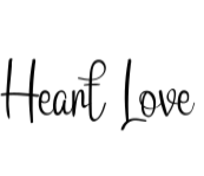 Heart Love Font Preview
