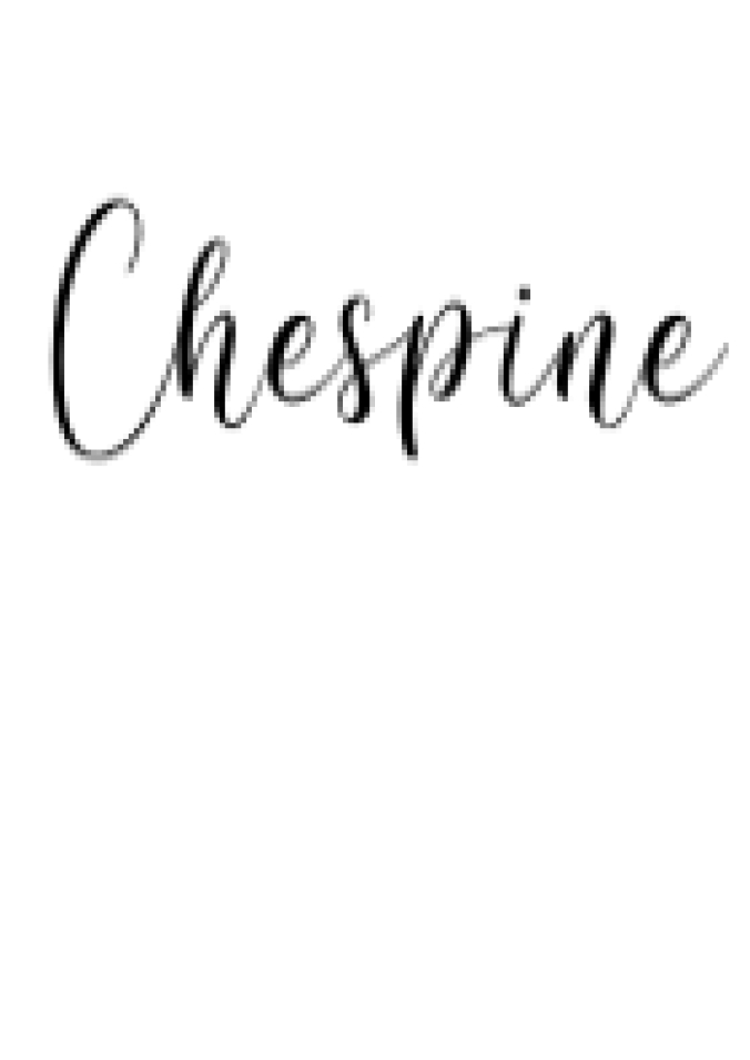 Chespine Font Preview