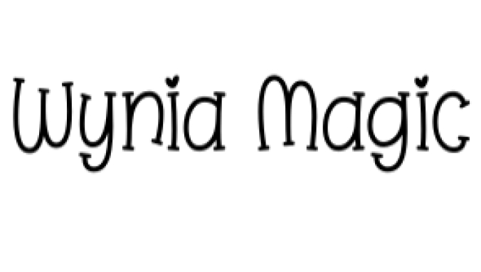 Wynia Magic Font Preview