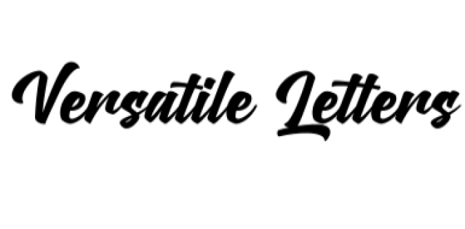 Versatile Letters Duo Script Font Preview