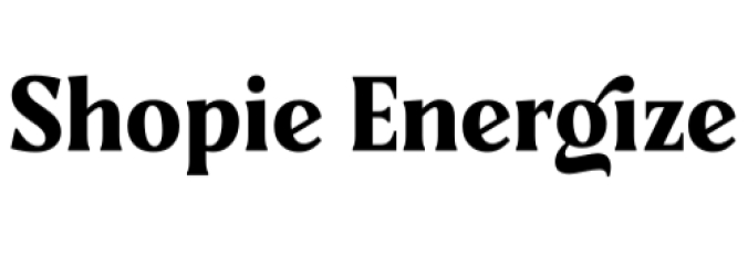 Shopie Energize Font Preview