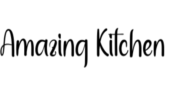 Amazing Kitchen Font Preview