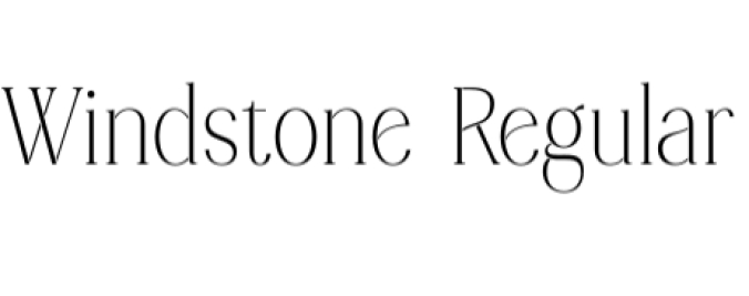 Windstone Font Preview