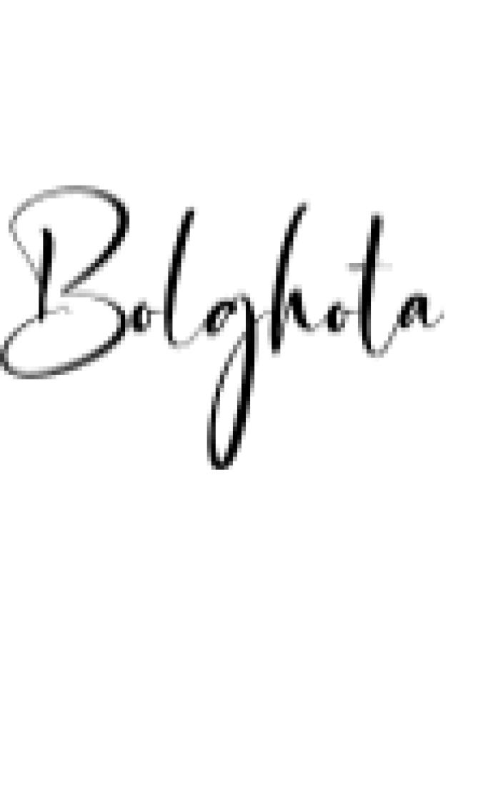 Bolghota Font Preview