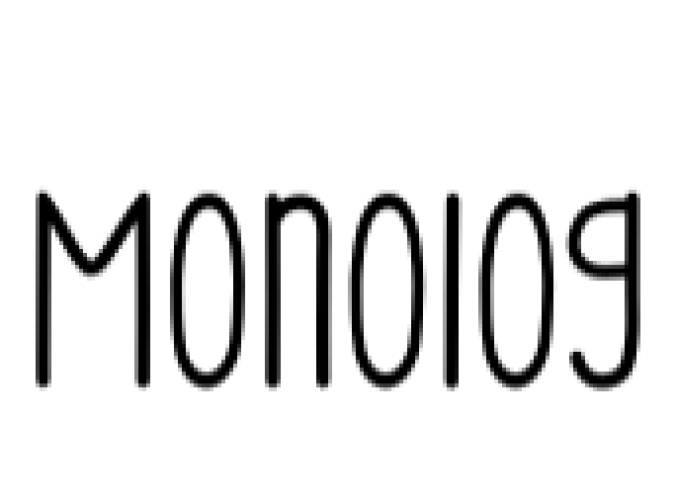 Monolog Font Preview