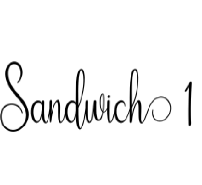 Sandwich Font Preview