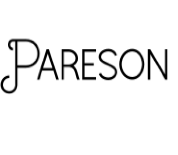 Pareson Font Preview