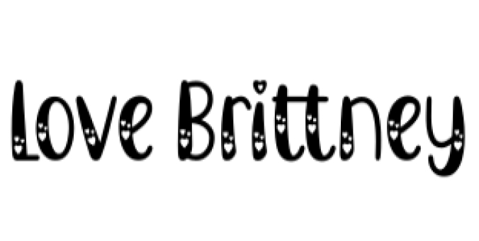 Love Brittney Font Preview
