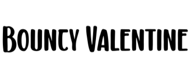 Bouncy Valentine Font Preview