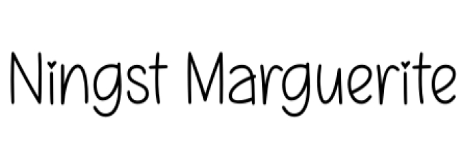 Ningst Marguerite Font Preview