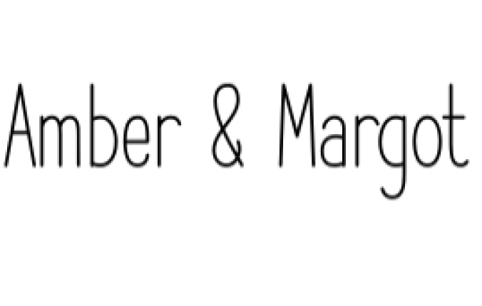 Amber  Margot Font Preview