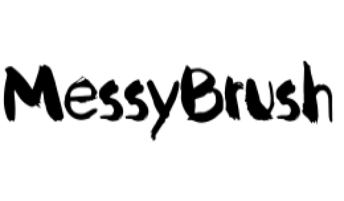 Messy Brush Font Preview