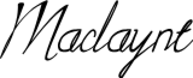 Maclay Font Preview